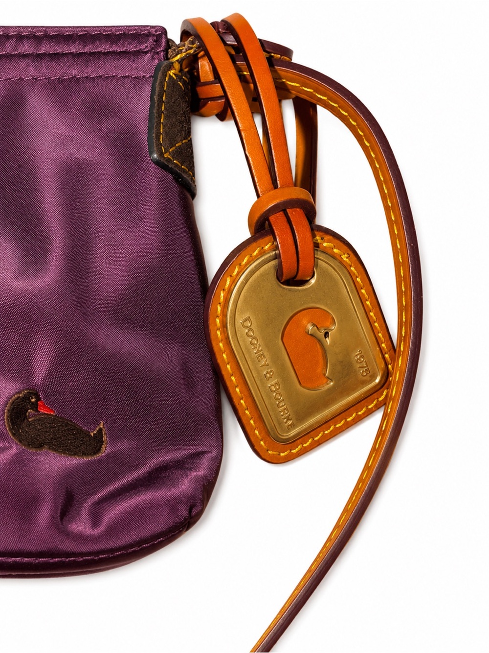 Vintage dooney & Bourke nylon & leather crossbody nwt - Picture 2 of 5